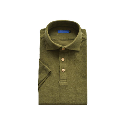 Polo shirt, biz polo, short sleeve, made in Japan, men's, moisture absorbing, quick drying, pile, cool biz, 2022-PS11