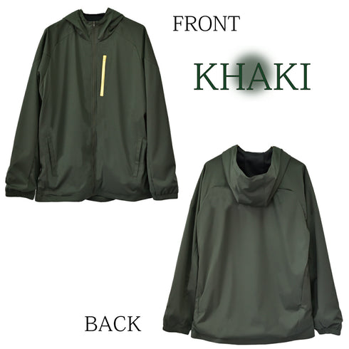 ジャケット メンズ 撥水 防風 軽量 ユニセックス おしゃれ 無地 ブルー(FL22SS-008M-bl)