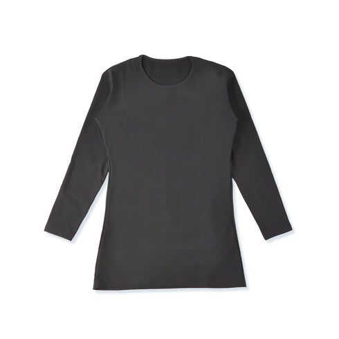 【日本製】 超極暖プレミアム インナー メンズ 長袖 クルーネック 裏起毛 あたたかい 保温 ストレッチ ブラック(WCPM-01-bk)