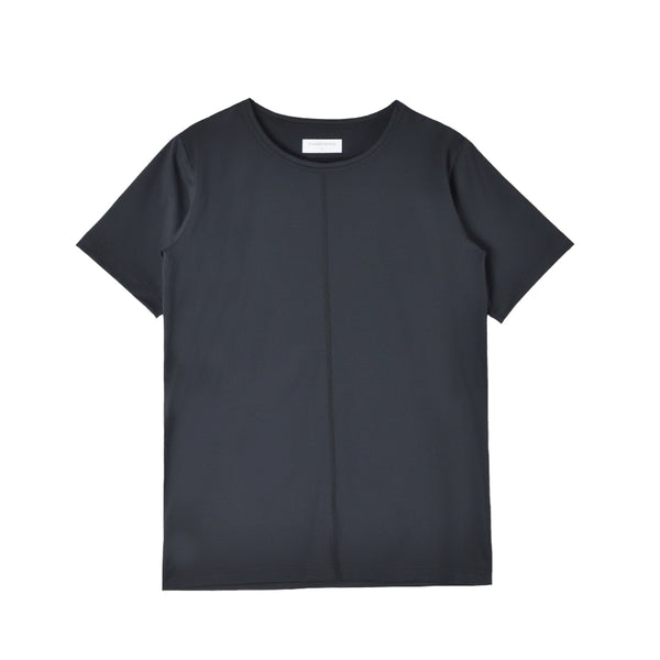 【日本製】 tシャツ 半袖 ユニセックス パフォーマンスtシャツ アドエルム エコ楽 無地 クルーネック 丸首 ベア天竺 エコ素材 ブラック(Makuake-W05-2-bk)