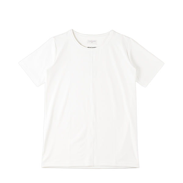 【日本製】 tシャツ 半袖 ユニセックス パフォーマンスtシャツ アドエルム エコ楽 無地 クルーネック 丸首 ベア天竺 エコ素材 ホワイト(Makuake-W05-2-wh)