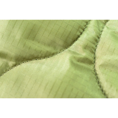 【日本製】 キルティングジャケット メンズ ビジネス カジュアル 軽い 重ね着 無地 中綿 カーキ(FL22FW-003m-kh)