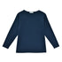【日本製】 tシャツ レディース 長袖 ボートネック 綿100% ハードコットン 無地 ネイビー(FL22FW-005W-na)