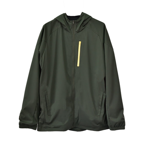 ジャケット メンズ 撥水 防風 軽量 ユニセックス おしゃれ 無地 カーキ(FL22SS-008M-kh)