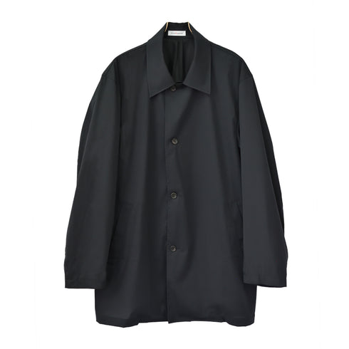 コート メンズ ステンカラー 撥水 防風 軽量 おしゃれ 無地 ブラック(FL22SS-009M-bk)