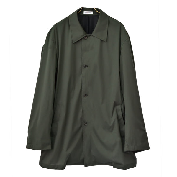 コート メンズ ステンカラー 撥水 防風 軽量 おしゃれ 無地 カーキ(FL22SS-009M-kh)