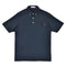 ポロシャツ メンズ 半袖 吸水速乾 ストレッチ 無地 胸ポケット ドット柄 ボタンダウン ネイビー(FL22SS-012M-na)