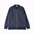 【日本製】 ジャケット メンズ フルジップ スウィングトップ 無地 ダンボールニット ネイビー(FL23FW-005-na)