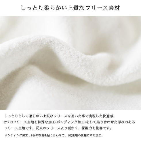 【日本製】 ベスト フリース メンズ 暖かい ジップアップ 2層ボンディング 無地 ブラック×グレー(FL23FW-009-bkgr)