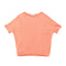 【日本製】 tシャツ レディース 半袖 デザインカットソー ボートネック 軽い イージーケア 綿モダール コットン 無地 オレンジ(FL23SS-0011W-or)