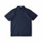 ポロシャツ メンズ 半袖 涼しい 軽い 無地 サッカー生地 レギュラーカラー ネイビー(FL23SS-003M-na)