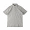 パイル地 ポロシャツ メンズ 半袖 オーガニックコットン 綿100% 無地 セミワイドカラー グレー(FL23SS-004M-gr)