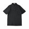 ポロシャツ メンズ 半袖 綿100% スラブ天竺 無地 ボタンダウン ブラック(FL23SS-006M-bk)