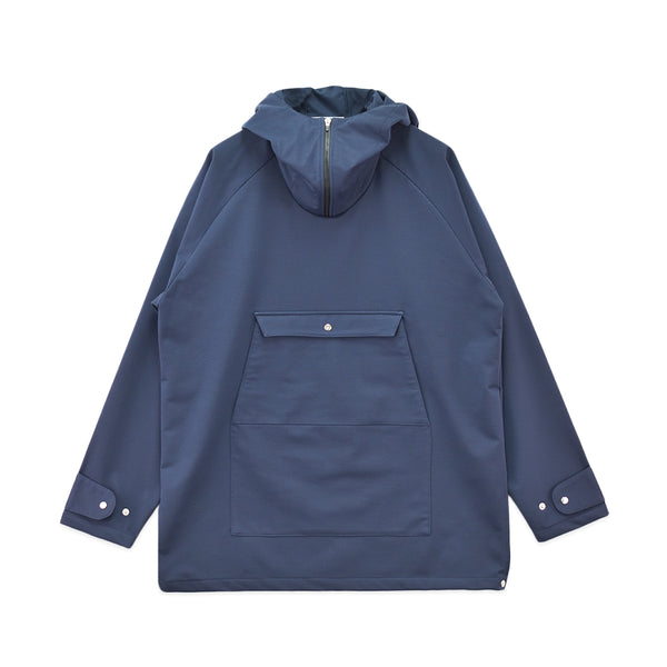 マウンテンパーカー メンズ プルオーバー 長袖 撥水 防風 UVカット ポケット 無地 ネイビー(FL23SS-008M-na)