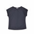 【日本製】 tシャツ レディース 半袖 インナー 柔らかい 薄手 無地 ショートスリーブ ネイビー(FL23SS-21W-na)