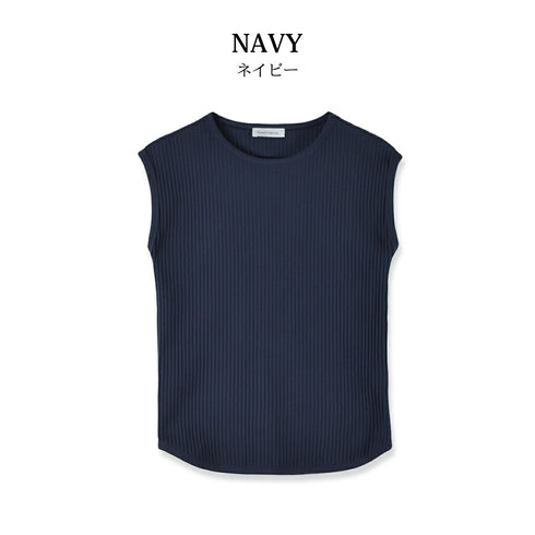 【日本製】 ノースリーブ レディース インナー タンクトップ オーガニックコットン 綿100% 無地 ブラウン(FL23SS-22W-br)