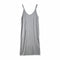 【日本製】 キャミワンピース レディース ロング丈 薄手 柔らかい 肩紐調整 無地 グレー(FL23SS-23W-gr)