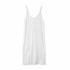【日本製】 キャミワンピース レディース ロング丈 薄手 柔らかい 肩紐調整 無地 オフホワイト(FL23SS-23W-owh)