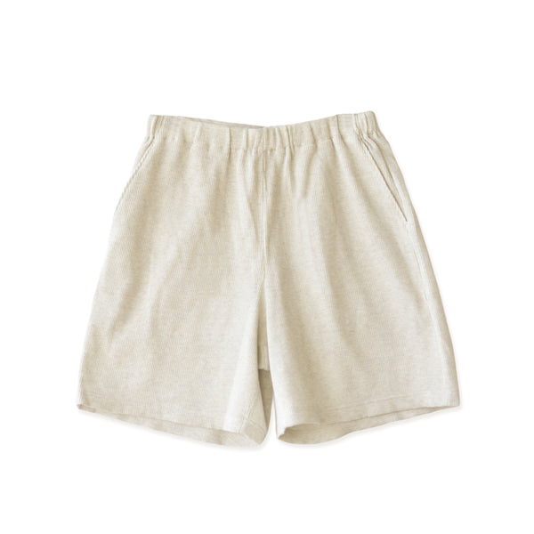 Men's shorts, large size, cotton, waffle, travel, pajamas, knee-length, black, navy, FL24SS-005