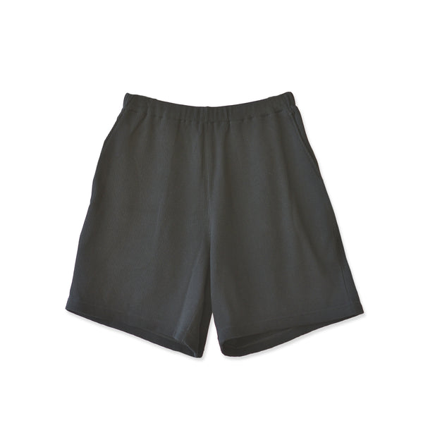 Men's shorts, large size, cotton, waffle, travel, pajamas, knee-length, black, navy, FL24SS-005