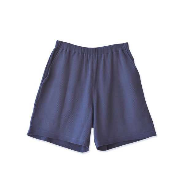 Men's shorts, large size, cotton, waffle, travel, pajamas, knee-length, black, navy, FL24SS-005