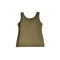 【日本製】 タンクトップ レディース インナー 吸水速乾 UVカット 無地 クルーネック エコ素材 カノコ カーキ(FL24SS-006-kh)