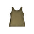 【日本製】 タンクトップ レディース インナー 吸水速乾 UVカット 無地 クルーネック エコ素材 カノコ カーキ(FL24SS-006-kh)