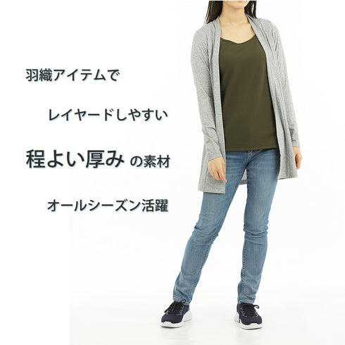 【日本製】 タンクトップ レディース インナー 吸水速乾 UVカット 無地 クルーネック エコ素材 カノコ ネイビー(FL24SS-006-na)