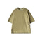 【日本製】 tシャツ メンズ 半袖 ビッグシルエット 吸水速乾 クルーネック ワンポケット 無地 カーキ(FL24SS-009-kh)