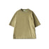 【日本製】 tシャツ メンズ 半袖 ビッグシルエット 吸水速乾 クルーネック ワンポケット 無地 カーキ(FL24SS-009-kh)