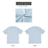 【日本製】 tシャツ メンズ 半袖 消臭 オーガニックコットン 綿100% クルーネック 無地 ライトブルー(2022-TS1-lbl)