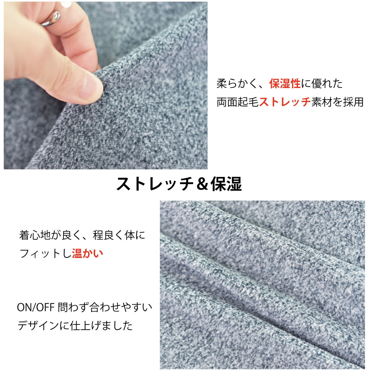 フリース ハイネック レディース 長袖 カットソー 暖かい 起毛