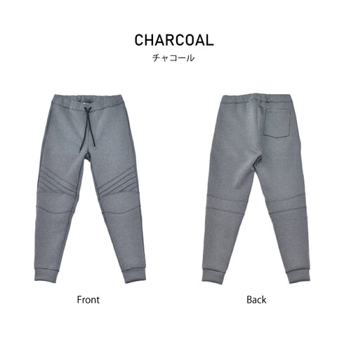 【日本製】 スウェットパンツ メンズ 厚手 ポケット 軽い 無地 ダンボールニット チャコール (YMP-003-ch)