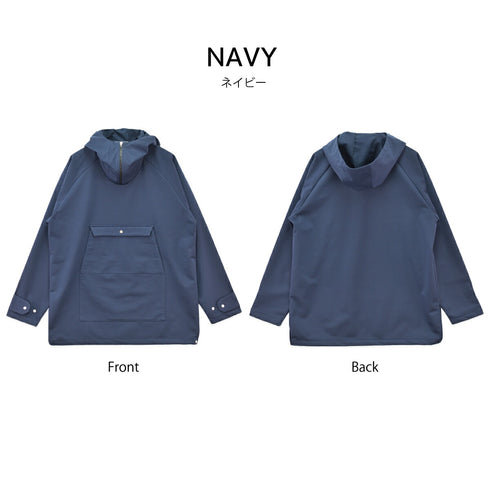 マウンテンパーカー メンズ プルオーバー 長袖 撥水 防風 UVカット ポケット 無地 ホワイト(FL23SS-008M-wh)