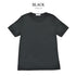 【日本製】 tシャツ レディース 半袖 カットソー クルーネック 軽い イージーケア 綿モダール コットン 無地 ブラック(FL23SS-0010W-bk)