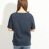 【日本製】tシャツ 半袖 レディース 綿100% ボートネック ハードコットン ネイビー(FL23SS-016W-na)