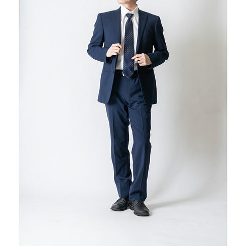 【日本製】ワイシャツ メンズ ビジネス 長袖 ドレスシャツ レギュラーカラー スーピマコットン 綿100% サックス(2021-ss10-sa)