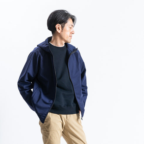 ジャケット メンズ フルジップパーカー 長袖 撥水 防風 UVカット ポケット 無地 グレー(FL23SS-007M-gr)