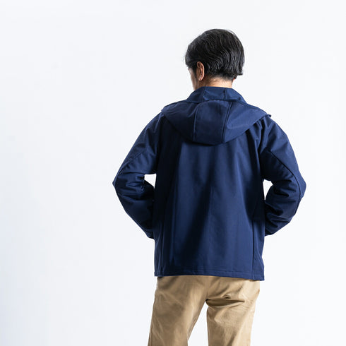 ジャケット メンズ フルジップパーカー 長袖 撥水 防風 UVカット ポケット 無地 グレー(FL23SS-007M-gr)