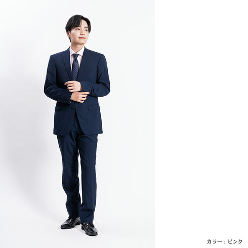 【日本製】ワイシャツ メンズ 長袖 ビジネス カジュアル イージーケア ノーアイロン ワイドカラー ストライプ クールマックス グレー(SNKJ22-016-gr)