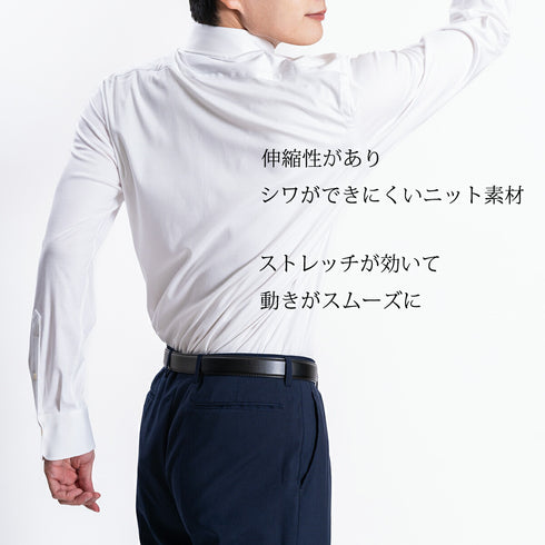 【日本製】 ワイシャツ メンズ ビジネス 長袖 白シャツ イージーケア ノーアイロン 無地 ボタンダウン 綿100% スーピマコットン ホワイト(2021-s3-wh)