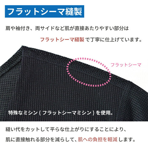 【日本製】 インナー 涼しい レディース 半袖 汗取り 肌着 速乾 ラウンドネック 無地 アゼック ブラック(22SS0003w-bk)