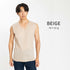 【日本製】 涼しいインナー メンズ ノースリーブ タンクトップ Vネック 速乾 肌着 無地 アゼック ベージュ(22SS0002-be)
