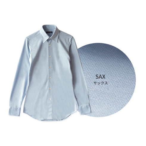 【日本製】 ワイシャツ メンズ ビジネス 長袖 白シャツ スリムフィット 吸水速乾 ストレッチ ノーアイロン 無地 レギュラーカラー イージーフォーマルシャツ ホワイト(SNKN24-073FM-wh)