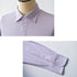 【日本製】ワイシャツ メンズ 長袖 ビジネス カジュアル イージーケア ノーアイロン セミワイドカラー 細ストライプ パープル(SNKN24-079-pu)
