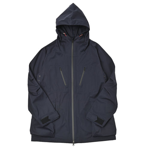 ジャケット パーカー フルジップ 撥水 防風 軽量 マウンテンパーカー メンズ レディース ユニセックス 無地 ネイビー(MAKUAKE-S01-NT-na)