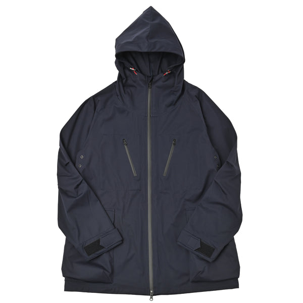 ジャケット パーカー フルジップ 撥水 防風 軽量 マウンテンパーカー メンズ レディース ユニセックス 無地 ネイビー(MAKUAKE-S01-NT-na)