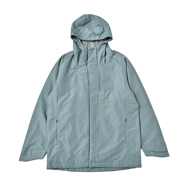 ジャケット ユニセックス 防風 撥水 断熱 3Dエアロジャケット 無地 フード付き グリーン(Makuake-S03-gre)