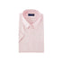 【日本製】 ワイシャツ メンズ ビジネス 半袖 オックスフォード ボタンダウン 無地 ピンク(SFS22-008-pi)