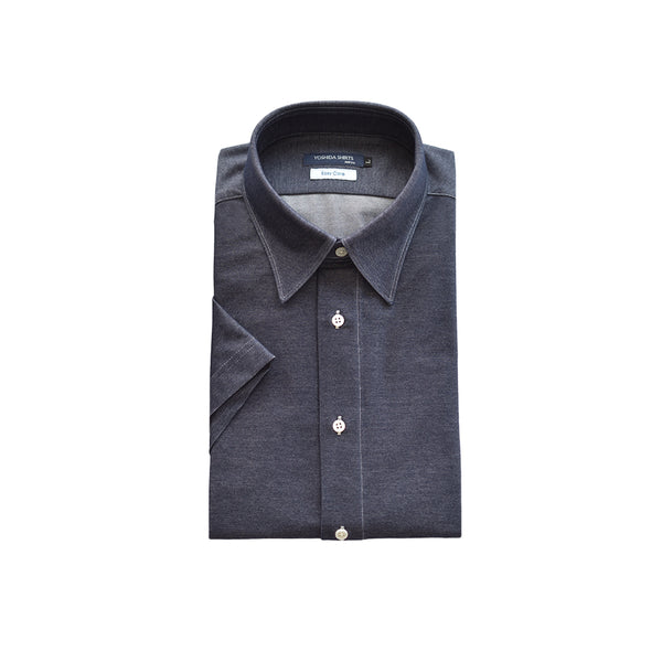Short-sleeved shirt, short sleeves, made in Japan, men's short-sleeved shirt, linen, regular collar, SHKJ23-033